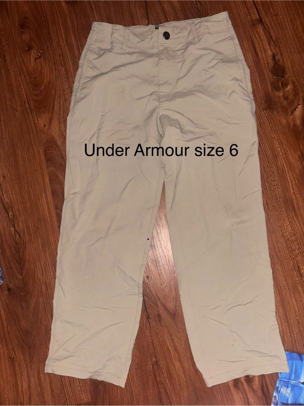 Under Armour Kids Khaki Straight Leg Pants - Light Tan